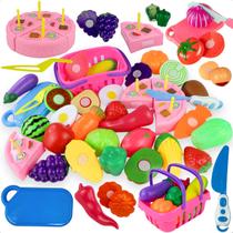 Kit Frutas Frutinhas Legumes De Brinquedo Com Velkr 22pçs