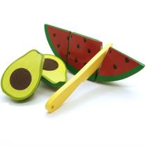 Kit Frutas melancia e abacate -Newart- Brinquedo Educativo