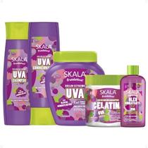 Kit Frutástica Skala Uva - Sha e Cond, Creme, Gelatina e Óleo Kit Frutástica Skala Uva - Sha e Cond, Creme, Gelatina e Óleo