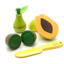 Kit Frutinhas Com Corte Mamão-Pera E Kiwi - 07 Peças