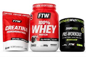Kit FTW (Creatina Refil, Whey Cookies e Pré-treino) Kit FTW (Creatina Refil, Whey Cookies e Pré-treino)