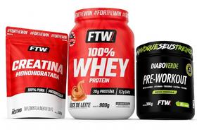 Kit FTW (Creatina Refil, Whey Doce de Leite e Pré-treino) Kit FTW (Creatina Refil, Whey Doce de Leite e Pré-treino)