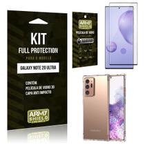 Kit Full Protection Galaxy Note 20 Ultra Película de Vidro 3D + Capa Anti Impacto - Armyshield