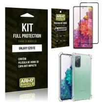 Kit Full Protection Galaxy S20 FE Película de Vidro 3D + Capa Anti Impacto - Armyshield