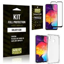 Kit Full Protection Samsung A30 Capa Anti Impacto + Película de Vidro 3D - Armyshield