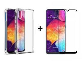 Kit Full Protection Samsung A50 Capa Anti Impacto + Película de Vidro 3D Kit Full Protection Samsung A50 Capa Anti Impacto + Película de Vidro 3D