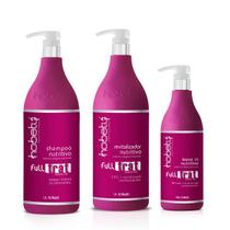 Kit Full Trat Hobety Shampoo1,5L Máscara1,5L Leavein 750ml Kit Full Trat Hobety Shampoo1,5L Máscara1,5L Leavein 750ml