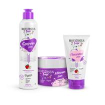 Kit Fun Lisos Linha Completa Infantil Bio Extratus