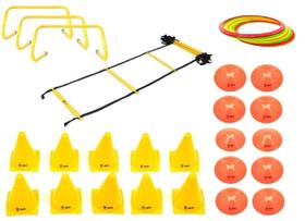Kit Funcional Barreira Salto Escada Agilidade Cones Argolas