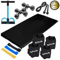 Kit Funcional Colchonete + Corda + Extensor + Band + Pesos