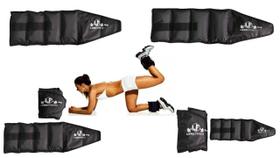 Kit Funcional Com 02 Pares de Caneleira Tornozeleira Academia exercício funcional De 4kg e 5kg