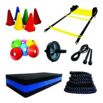 Kit Funcional Com 15 Ítens Corda Naval + Escada +Roda + Cone