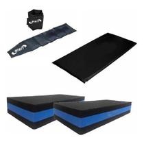 Kit Funcional Em Casa Colchonete + Caneleira 4 Kg + 2 Steps