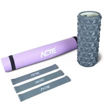 Kit Funcional I Acte Tapete, Mini Bands e Rolo Miofascial Kit Funcional I Acte Tapete, Mini Bands e Rolo Miofascial
