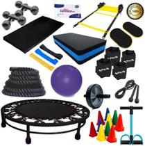 Kit Funcional Para Treino E Ginástica Em Casa Completo