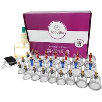 Kit Funcional Para Ventosaterapia Com 24 Copos Accubio