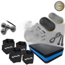 Kit Funcional Step+ Colchonete +Caneleira 2 E 4 Kg +