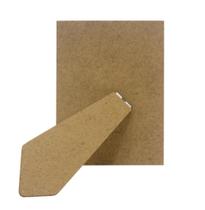 Kit Fundo HDF Natural 20x30cm c/ Apoio Gravata 17mm 25 Unidades