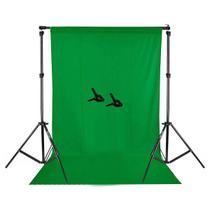 Kit Fundo Infinito Fotográfico c/ 2 Tripés + Barra + 2 Grampos + Fundo 2,95m