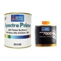 Kit Fundo Primer PU Cinza P31 900ml + Endurecedor H39 225ml Spectraprime Grandes Áreas Sherwin Williams Lazzuril