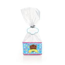 Kit Fundo Retangular Fantasia 8,5x4,5x5cm - 10 unidades - Cromus Páscoa - Rizzo Embalagens