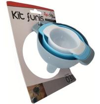 Kit Funil Com 3 Funis Em Material Resistente - Top Chef Kit Funil Com 3 Funis Em Material Resistente - Top Chef