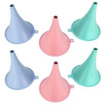 Kit Funil de Plástico cor Aleatória 6 peças