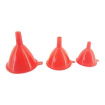 Kit Funil Multiuso de Plástico 3 Níveis Cores Sortidos