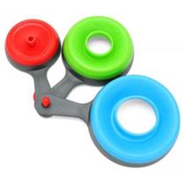 Kit Funil Retrátil Dobrável Flexível Silicone Cozinha P M G