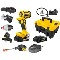 Kit Furadeira Bateria 20V Multifunção 6 em 1 Brushless EVFM-6 EVALD Kit Furadeira Bateria 20V Multifunção 6 em 1 Brushless EVFM-6 EVALD