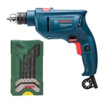 Kit Furadeira Bosch 3/8 450W 127V e Conj.Broca Metal 7Pç