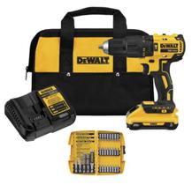 Kit Furadeira de Impacto Parafusadeira DCD778l1 20v Bivolt C/ 29 Pontas Dewalt