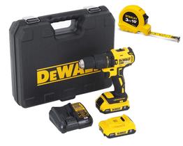 KIT Furadeira e Paraf. 1/2" bat. 20V Dewalt mais uma trena 3m