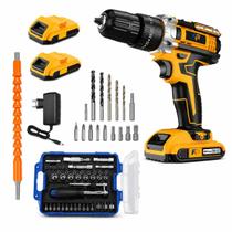 Kit Furadeira E Parafusadeira Com Acessórios Completos Kit Furadeira E Parafusadeira Com Acessórios Completos