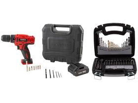 Kit Furadeira e Parafusadeira Mondial a Bateria