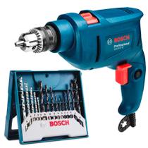 Kit Furadeira Gsb 450 Re 127v + Jogo Brocas 15 Peças Bosch