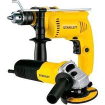 Kit Furadeira Impacto 1/2 600W + Esmerilhadeira Angular 4 1/2 750W 220VStanley 2 Anos de Garantia shg6750ka-b2 - Dewalt