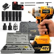 Kit Furadeira Impacto 48v Df-400 2 Baterias Jogo Chave 40pç Kit Furadeira Impacto 48v Df-400 2 Baterias Jogo Chave 40pç