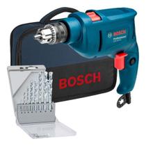 Kit Furadeira Impacto Bosch Gsb 450 Re Bolsa 8 Brocas 110v