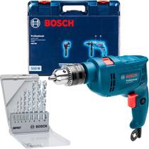 Kit Furadeira Impacto Bosch Gsb 550 Re E 8 Brocas Cyl-1 110v Kit Furadeira Impacto Bosch Gsb 550 Re E 8 Brocas Cyl-1 110v