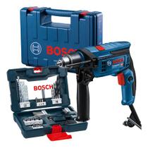 Kit Furadeira Impacto Bosch Gsb13re 750w V Line 41 Peça 110v