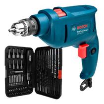 Kit Furadeira Impacto Parafusadeira Bosch Gsb 450re 67 Peças 110v