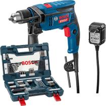 Kit Furadeira Impacto Parafusadeira Bosch Gsb13re 750w Bivolt Com 91 Peças Kit Furadeira Impacto Parafusadeira Bosch Gsb13re 750w Bivolt Com 91 Peças