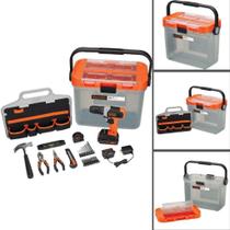 Kit Furadeira Impacto Sem Fio 3/8 Black Decker 20V Max 29