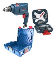 Kit Furadeira Maleta E Kit De Pontas E Broca Bosch 220v 127v