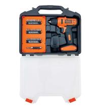 Kit Furadeira Parafusadeira 12v 3/8 10mm B&ampD C/ 31pc 110/220V LD12SC-BR