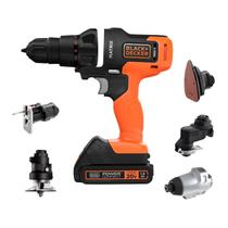 Kit Furadeira Parafusadeira 6 Em 1 Matrix 20V Black Decker