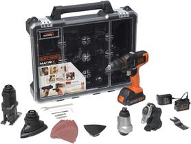 Kit Furadeira Parafusadeira a Bateria Matrix 20V 6 em1 MTX20K6A-BR Black&Decker