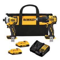 Kit Furadeira Parafusadeira DCD709 + Parafusadeira Impacto DCF809 ATOMIC 20v Dewalt DCK279D2-BR Kit Furadeira Parafusadeira DCD709 + Parafusadeira Impacto DCF809 ATOMIC 20v Dewalt DCK279D2-BR