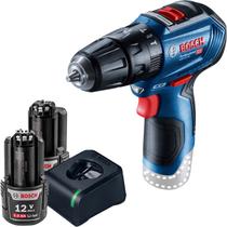 Kit Furadeira Parafusadeira Imp. Gsb12v-30 com 2 Baterias e Carregador Bosch Kit Furadeira Parafusadeira Imp. Gsb12v-30 com 2 Baterias e Carregador Bosch